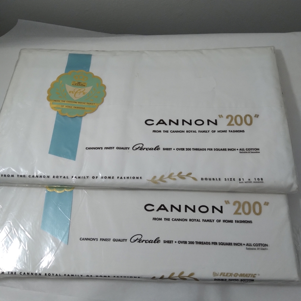 Cannon 200 Double Sheet Set